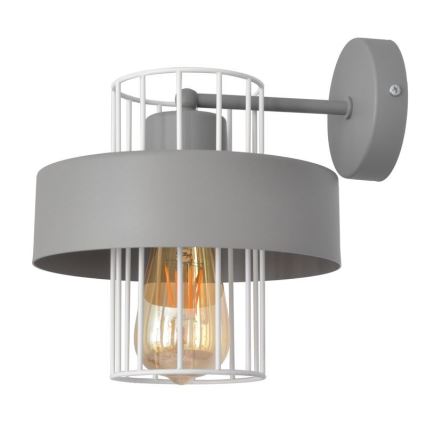 Iluminação de parede VOLTA 1xE27/15W/230V cinzento