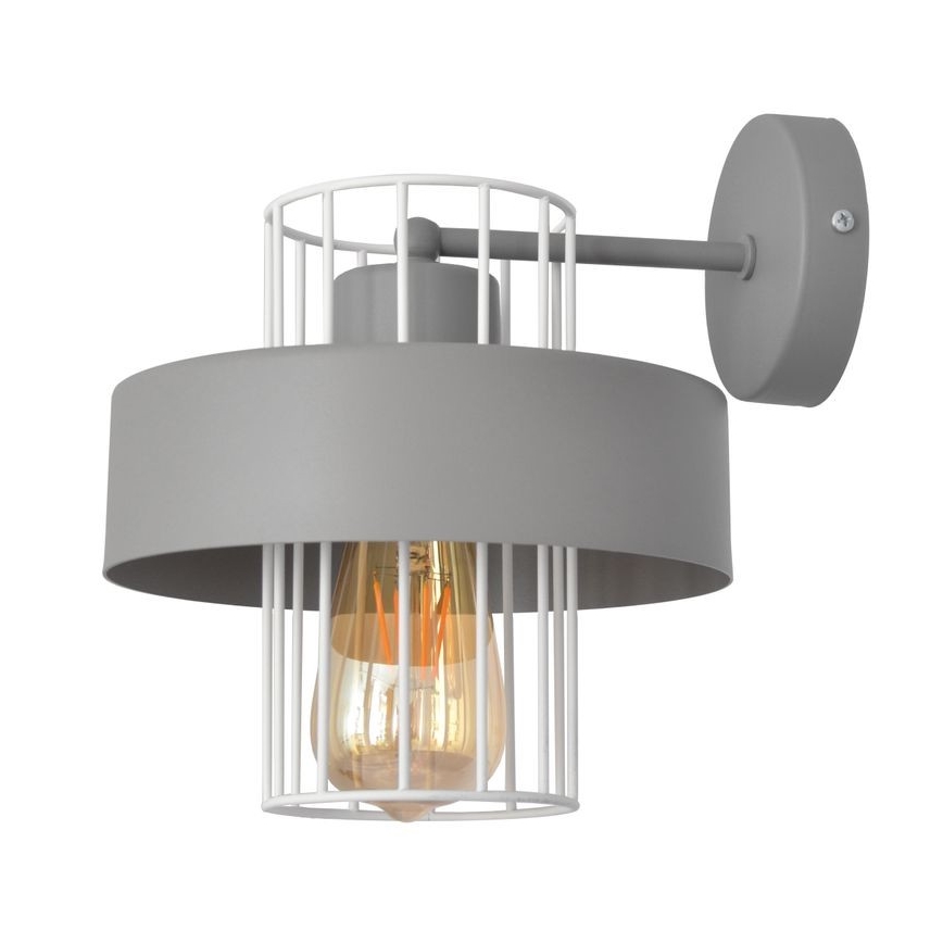 Iluminação de parede VOLTA 1xE27/15W/230V cinzento