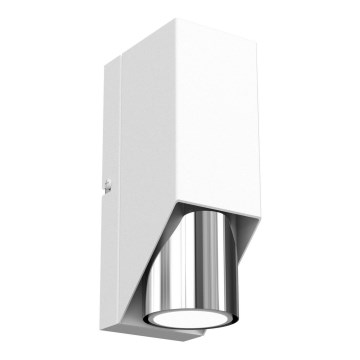 Iluminação de parede WALL 1xGU10/8W/230V branco/cromado brilhante