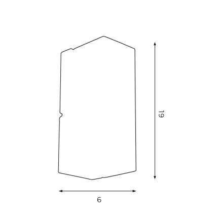 Iluminação de parede WALL 1xGU10/8W/230V preto