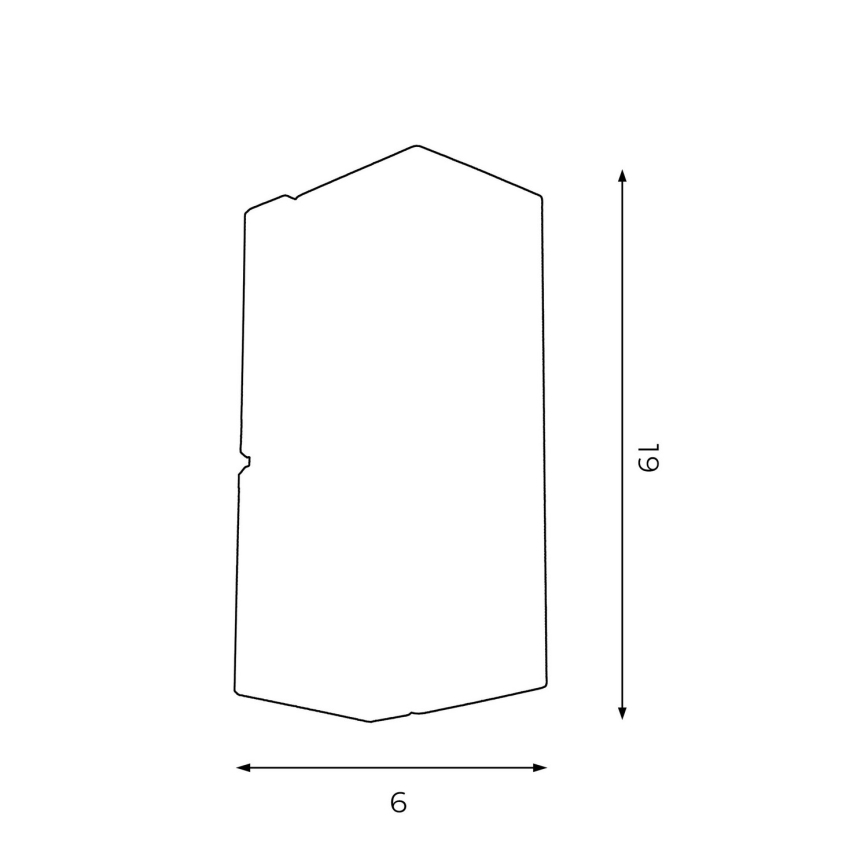 Iluminação de parede WALL 1xGU10/8W/230V preto