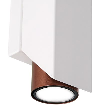 Iluminação de parede WALL 2xGU10/8W/230V branco/cobre