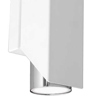 Iluminação de parede WALL 2xGU10/8W/230V branco/cromado brilhante