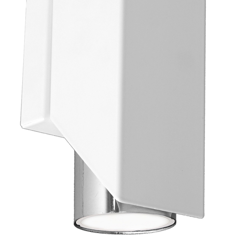 Iluminação de parede WALL 2xGU10/8W/230V branco/cromado brilhante