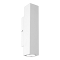 Iluminação de parede WALL 2xGU10/8W/230V branco