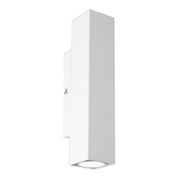 Iluminação de parede WALL 2xGU10/8W/230V branco