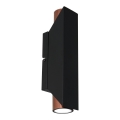 Iluminação de parede WALL 2xGU10/8W/230V preto/cobre