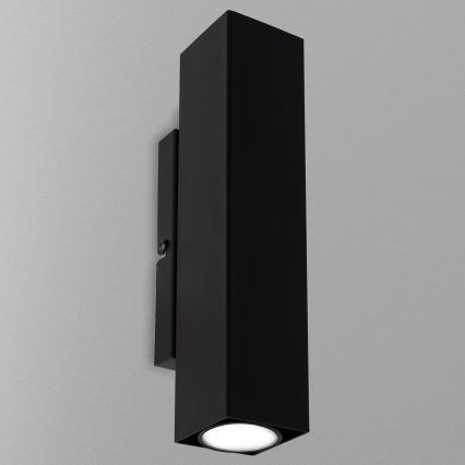 Iluminação de parede WALL 2xGU10/8W/230V preto