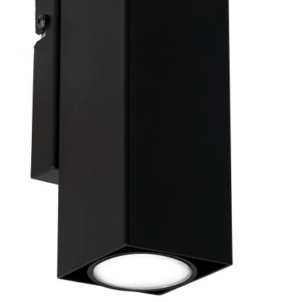 Iluminação de parede WALL 2xGU10/8W/230V preto