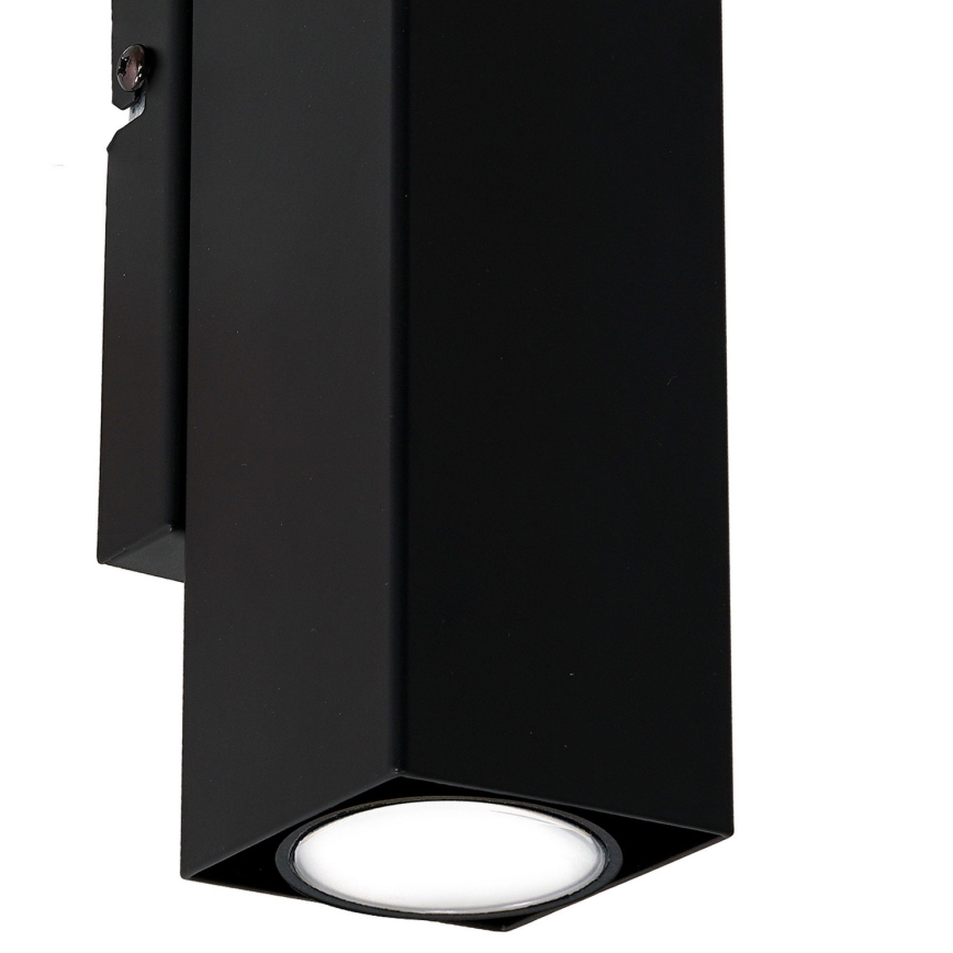 Iluminação de parede WALL 2xGU10/8W/230V preto