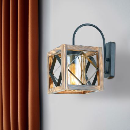 Iluminação de parede ZIKZAK 1xE27/60W/230V