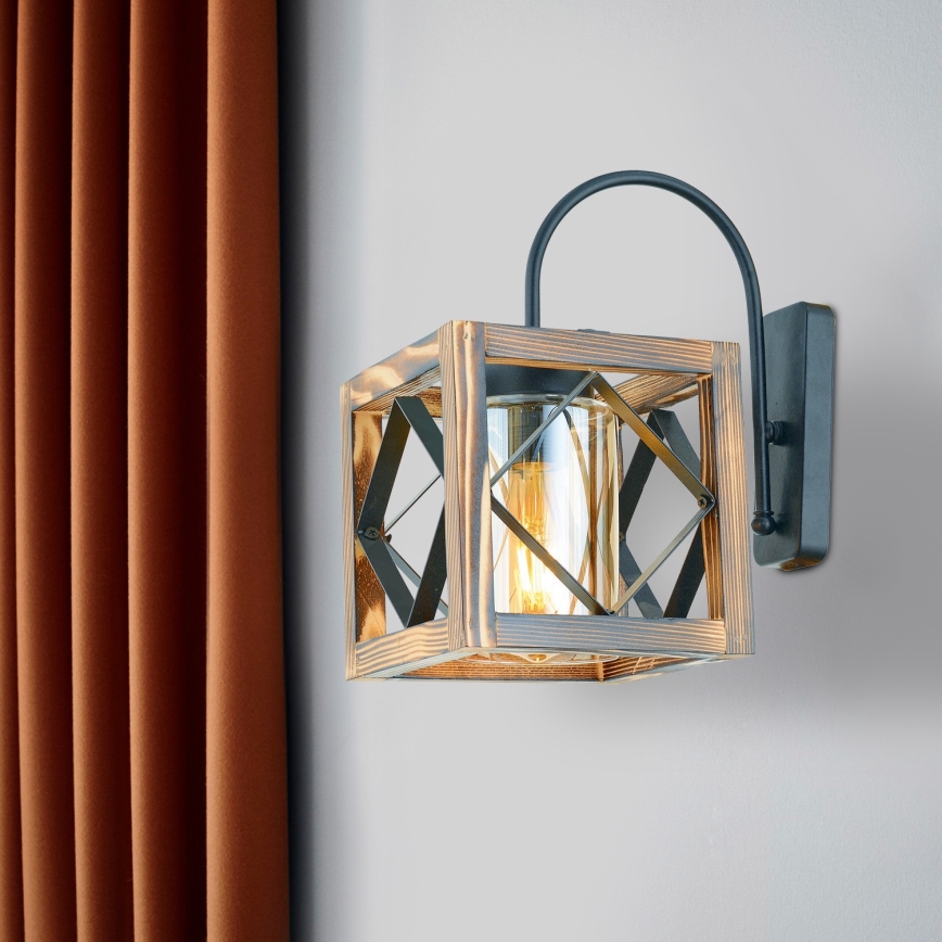 Iluminação de parede ZIKZAK 1xE27/60W/230V