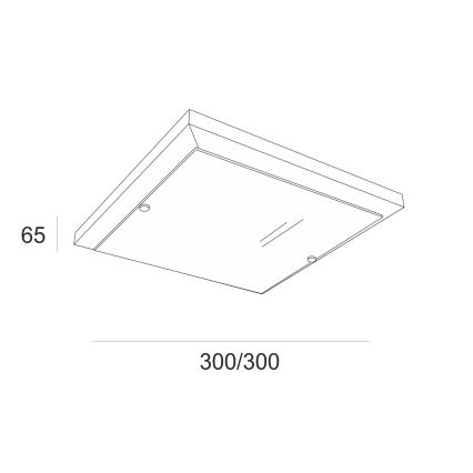 Iluminação de teto 1xE27/60W/230V pinho - FSC certificado