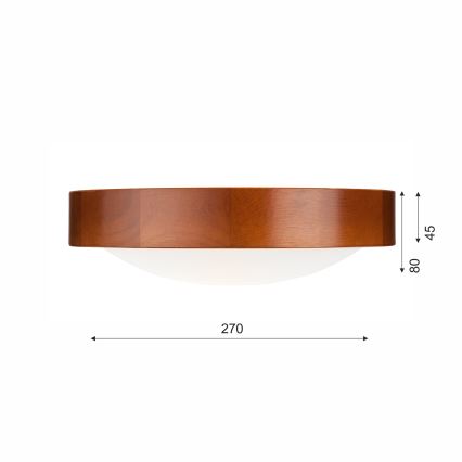 Iluminação de teto 1xE27/60W/230V pinho - FSC certificado