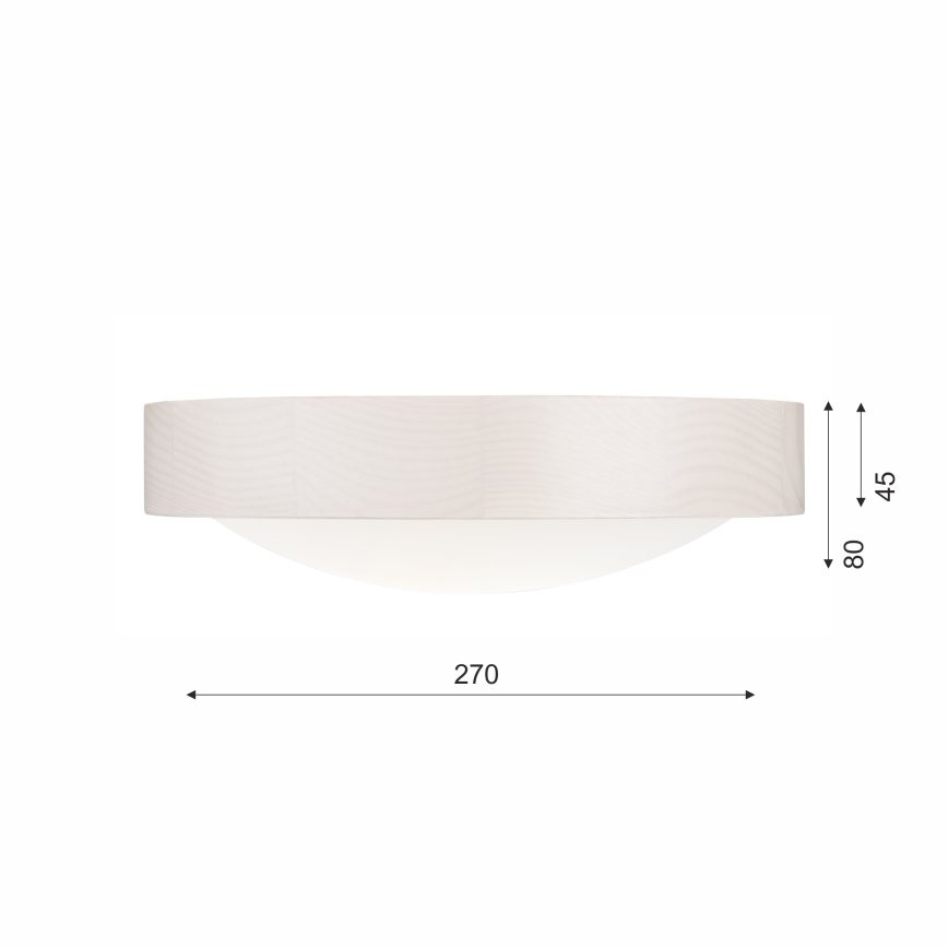 Iluminação de teto 1xE27/60W/230V pinho - FSC certificado