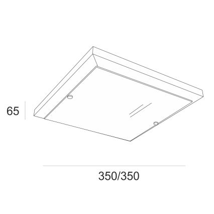 Iluminação de teto 2xE27/60W/230V faia - FSC certificado