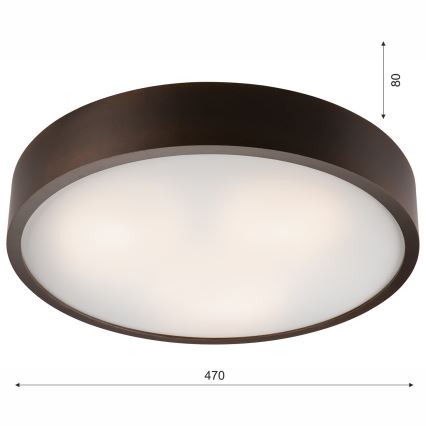 Iluminação de teto 3xE27/60W/230V pinho - FSC certificado