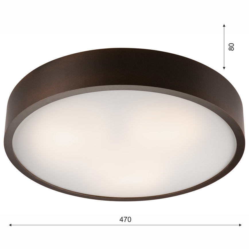 Iluminação de teto 3xE27/60W/230V pinho - FSC certificado