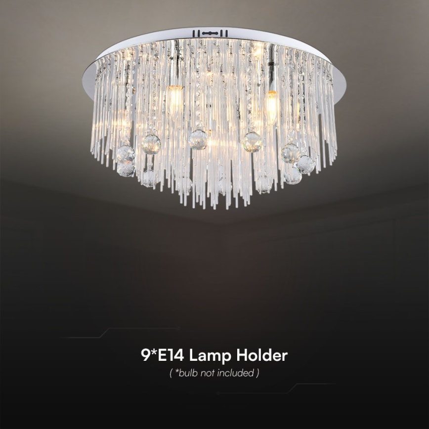 Iluminação de teto 9xE14/40W/230V diâmetro 60 cm