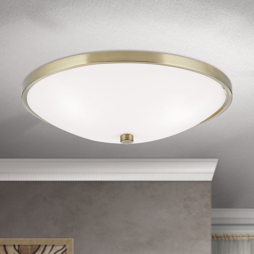 Iluminação de teto AIDA 3xE27/60W/230V diâmetro 40 cm latão