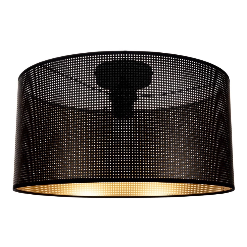 Iluminação de teto ALDO 1xE27/60W/230V diâmetro 40 cm preto