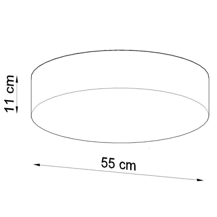 Iluminação de teto ARENA 4xE27/60W/230V preta