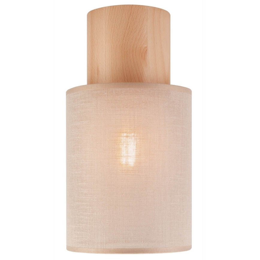 Iluminação de teto ARI 1xE27/60W/230V diâmetro 16 cm bege