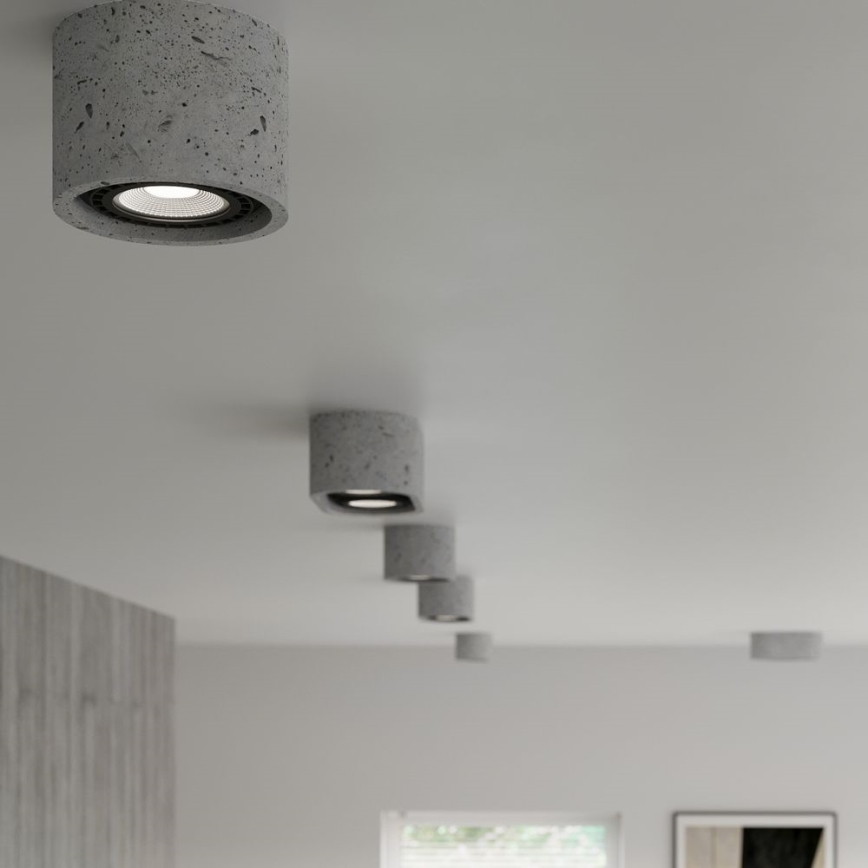 Iluminação de teto BASIC AR111 1xGU10/40W/230V betão