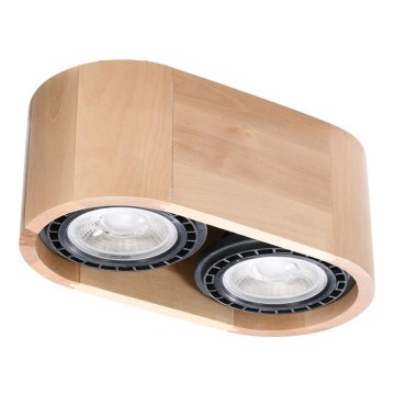 Iluminação de teto BASIC AR111 2xGU10/40W/230V faia