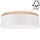 Iluminação de teto BENITA 4xE27/25W/230V diâmetro 58 cm creme/carvalho – FSC certificado