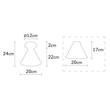 Iluminação de teto BERCESTE 1xE27/40W/230V