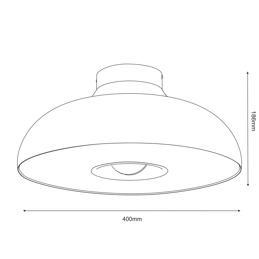 Iluminação de teto BILBAO 1xE27/15W/230V bege