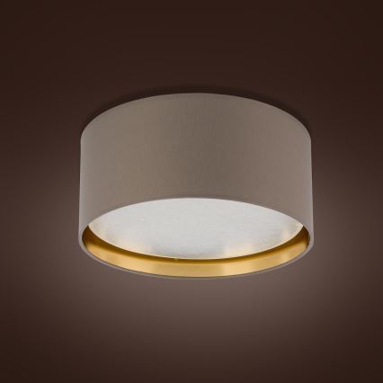 Iluminação de teto BILBAO 4xE27/15W/230V d. 45 cm castanho/dourado