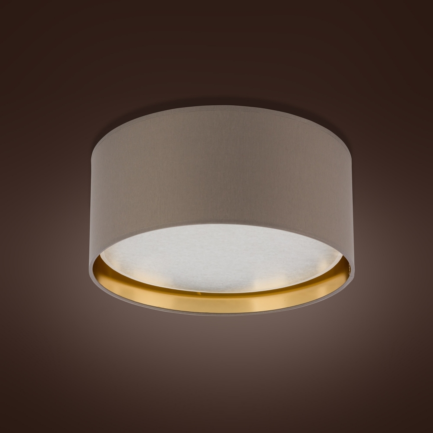 Iluminação de teto BILBAO 4xE27/15W/230V d. 45 cm castanho/dourado