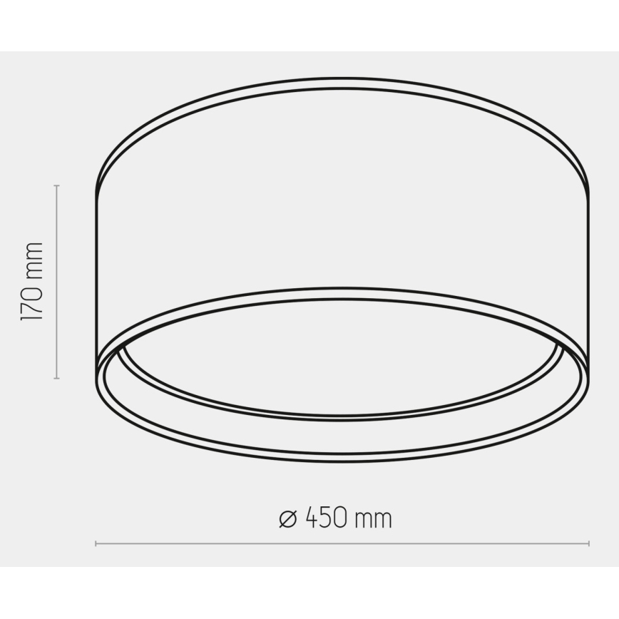 Iluminação de teto BILBAO 4xE27/15W/230V d. 45 cm castanho/dourado