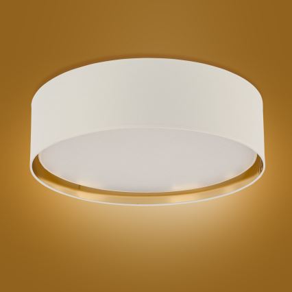 Iluminação de teto BILBAO 4xE27/15W/230V d. 60 cm branco/dourado