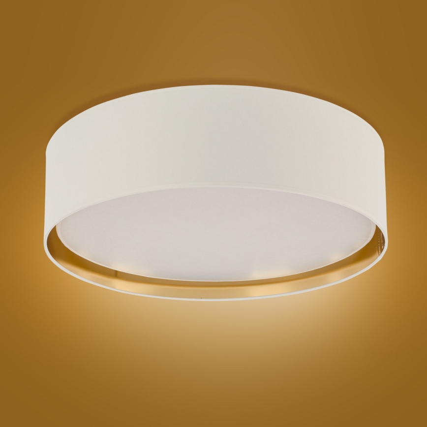 Iluminação de teto BILBAO 4xE27/15W/230V d. 60 cm branco/dourado