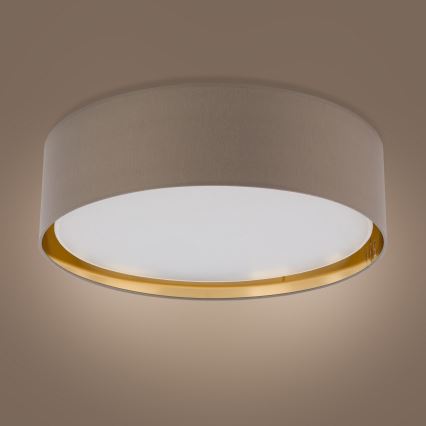 Iluminação de teto BILBAO 4xE27/15W/230V d. 60 cm castanho/dourado