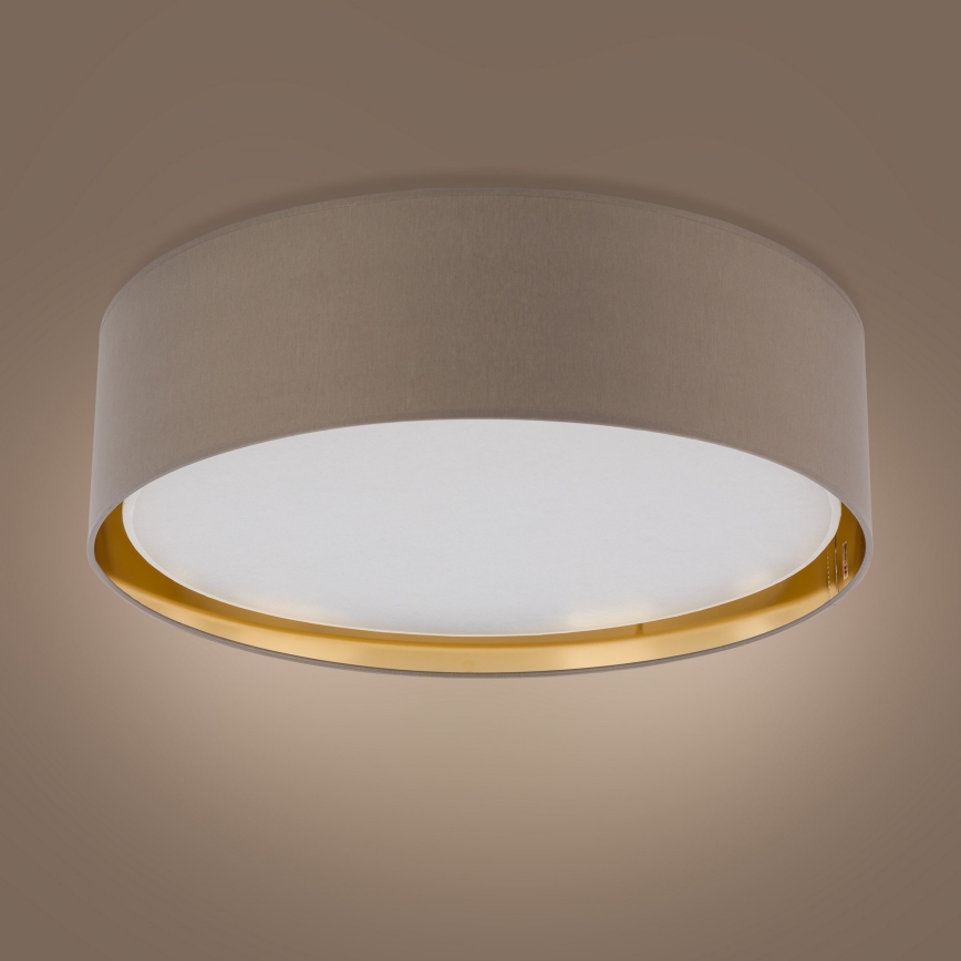 Iluminação de teto BILBAO 4xE27/15W/230V d. 60 cm castanho/dourado
