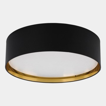 Iluminação de teto BILBAO 4xE27/15W/230V d. 60 cm preto/dourado