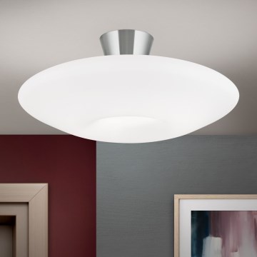 Iluminação de teto BLANC 2xE27/60W/230V diâmetro 49 cm cromado mate