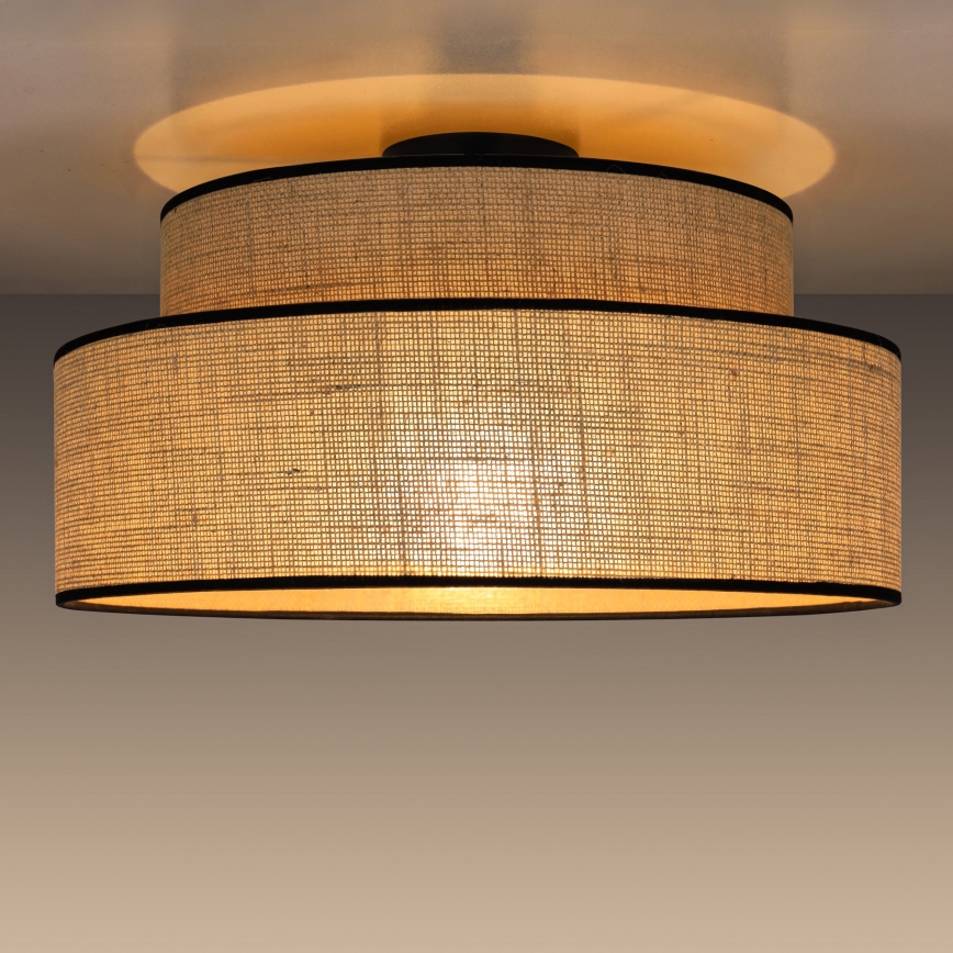 Iluminação de teto BOHO 1xE27/60W/230V bege