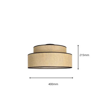 Iluminação de teto BOHO 1xE27/60W/230V bege