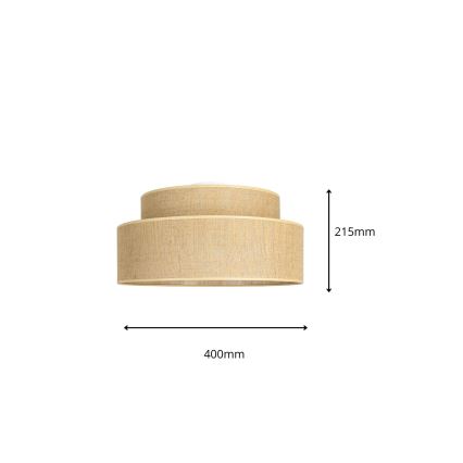Iluminação de teto BOHO 1xE27/60W/230V bege