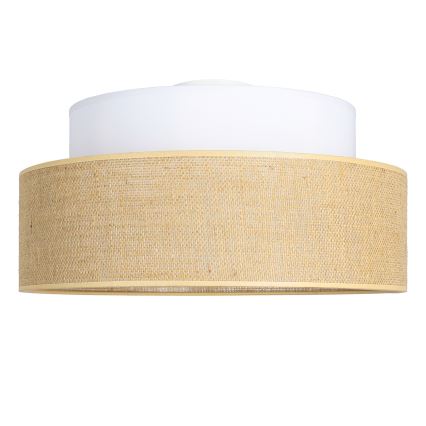 Iluminação de teto BOHO 1xE27/60W/230V branco/bege