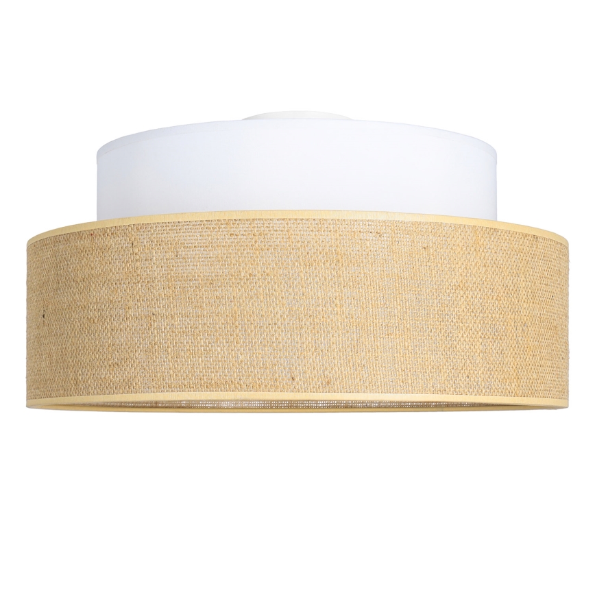 Iluminação de teto BOHO 1xE27/60W/230V branco/bege