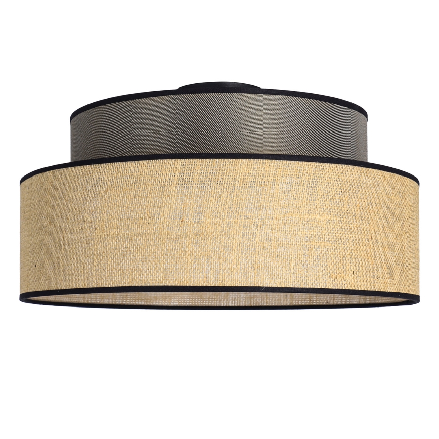 Iluminação de teto BOHO 1xE27/60W/230V castanho/bege