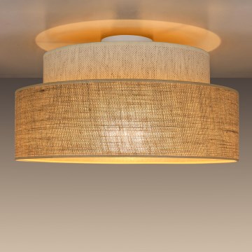 Iluminação de teto BOHO 1xE27/60W/230V creme/bege
