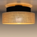 Iluminação de teto BOHO 1xE27/60W/230V diâmetro 40 cm preto/bege