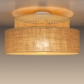 Iluminação de teto BOHO 1xE27/60W/230V diâmetro 40 cm vime